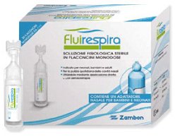 FLUIRESPIRA SOLUZIONE FISIOLOGICA STERILE 30 FLACONCINI MONODOSE DA 5ML - Farmacia Puddu Baire S.r.l.