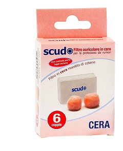 TAPPO AURICOLARE EARPLUG SCUDO IN CERA 6 COPPIE 12 PEZZI ARTICOLO 7EN081 - Farmacia Puddu Baire S.r.l.