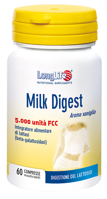 LONGLIFE MILK DIGEST 60 CAPSULE - Farmacia Puddu Baire S.r.l.