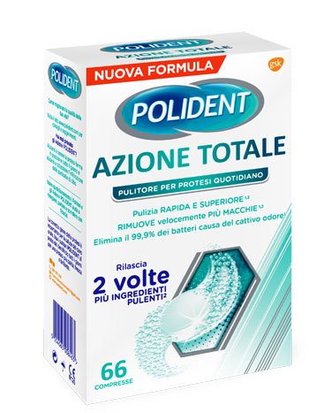 POLIDENT AZIONE TOTALE 66 COMPRESSE - Farmacia Puddu Baire S.r.l.