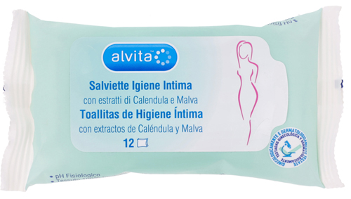 ALVITA SALVIETTINE PER IGIENE INTIMA 12 PEZZI - Farmacia Puddu Baire S.r.l.