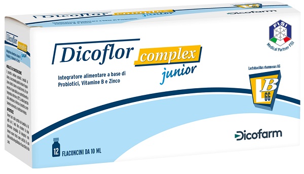 DICOFLOR COMPLEX JUNIOR 12 FLACONI DA 10 ML - Farmacia Puddu Baire S.r.l.