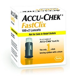 LANCETTE PUNGIDITO ACCU-CHEK FASTCLIX 100 + 2 PEZZI - Farmacia Puddu Baire S.r.l.
