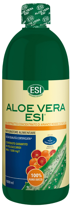 ESI ALOE SUCCO ARANCIA ROSSA 1000 ML - Farmacia Puddu Baire S.r.l.
