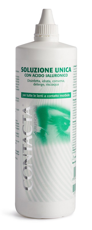SOLUZIONE UNICA CON ACIDO IALURONICO PER LENTI A CONTATTO CONTACTA SOLUTION 360 ML - Farmacia Puddu Baire S.r.l.