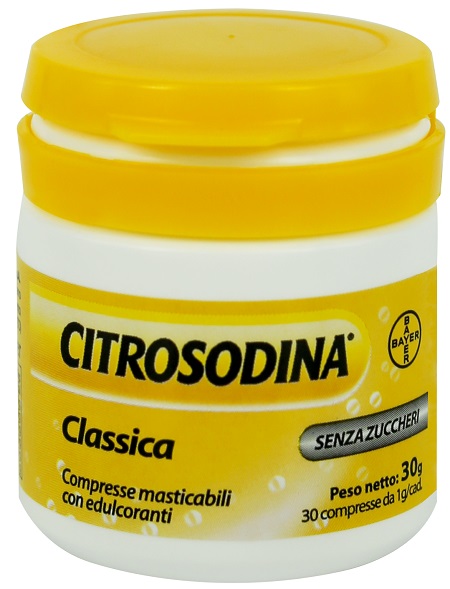 CITROSODINA CLASSICA 30 COMPRESSE MASTICABILI - Farmacia Puddu Baire S.r.l.