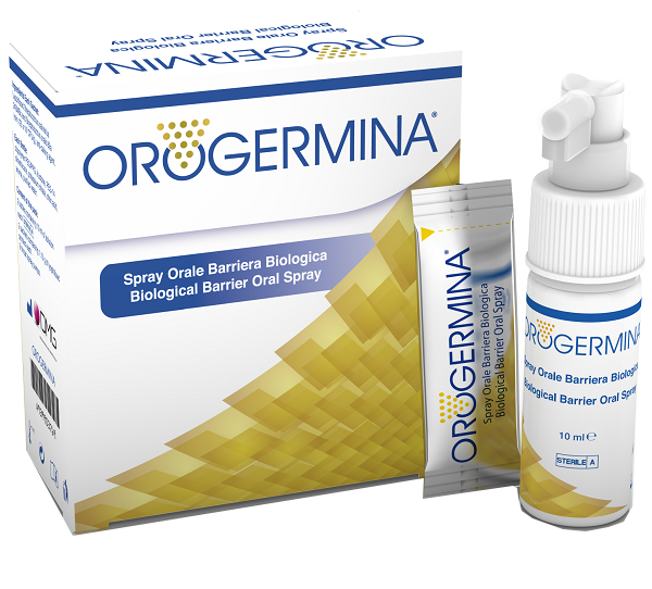 OROGERMINA SPRAY ORALE 2 FLACONI X 10 ML + 2 BUSTINE 1,15 G DI LIOFILIZZATO + 2 NEBULIZZATORI ORALI - Farmacia Puddu Baire S.r.l.