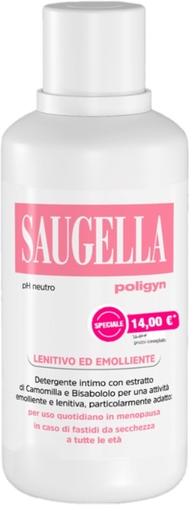 SAUGELLA POLIGYN PH NEUTRO LENITIVO ED EMOLLIENTE 500 ML TAGLIO PREZZO - Farmacia Puddu Baire S.r.l.