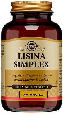 LISINA SIMPLEX 50 CAPSULE VEGETALI - Farmacia Puddu Baire S.r.l.