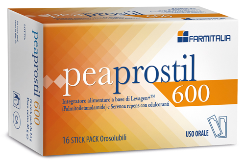 PEAPROSTIL 600 16 STICK PACK OROSOLUBILI - Farmacia Puddu Baire S.r.l.