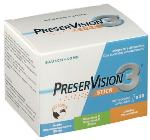 PRESERVISION 3 30 STICK OROSOLUBILI DA 2 G - Farmacia Puddu Baire S.r.l.
