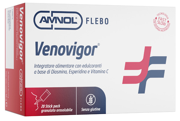 VENOVIGOR 20 STICK PACK GRANULATO OROSOLUBILE - Farmacia Puddu Baire S.r.l.