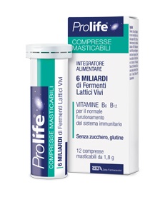 PROLIFE COMPRESSE MASTICABILI INTEGRATORE ALIMENTARE IN TUBETTO CON ASTUCCIO - Farmacia Puddu Baire S.r.l.