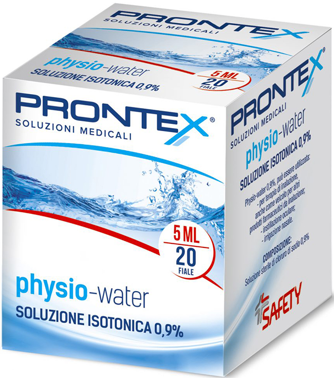 SOLUZIONE FISIOLOGICA PRONTEX PHYSIO ISOTONIC 20 FIALE DA 5 ML - Farmacia Puddu Baire S.r.l.