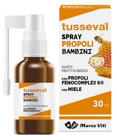 TUSSEVAL GOLA PROPOLI SPRAY PER BAMBINI 30 ML - Farmacia Puddu Baire S.r.l.