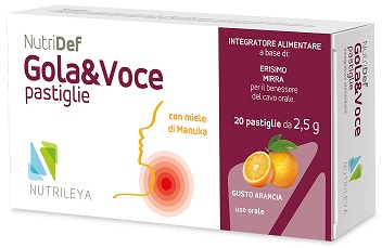NUTRIDEF GOLA & VOCE ARANCIA 20 PASTIGLIE - Farmacia Puddu Baire S.r.l.