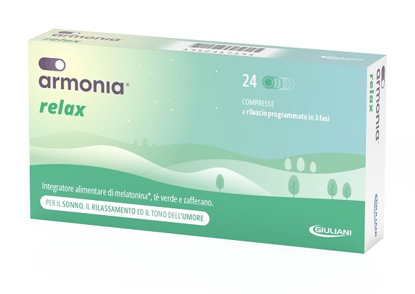 ARMONIA RELAX 1 MG A BASE DI MELATONINA 24 COMPRESSE - Farmacia Puddu Baire S.r.l.