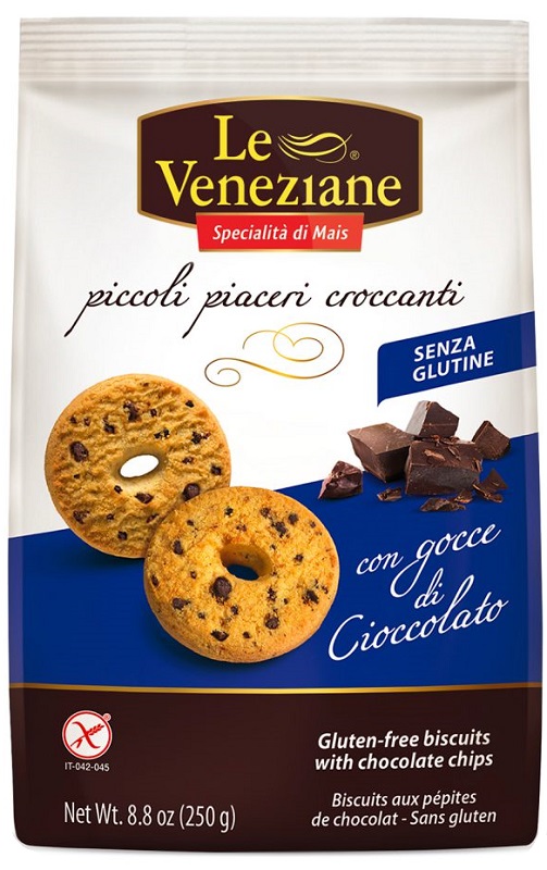LE VENEZIANE BISCOTTI GOCCE DI CIOCCOLATO 250 G - Farmacia Puddu Baire S.r.l.