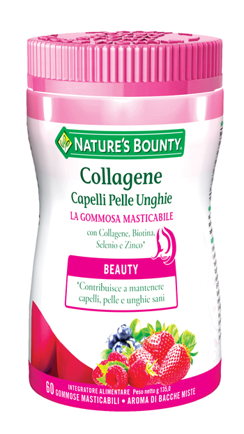 COLLAGENE CAPELLI PELLE UNGHIE 60 GOMMOSE MASTICABILI - Farmacia Puddu Baire S.r.l.