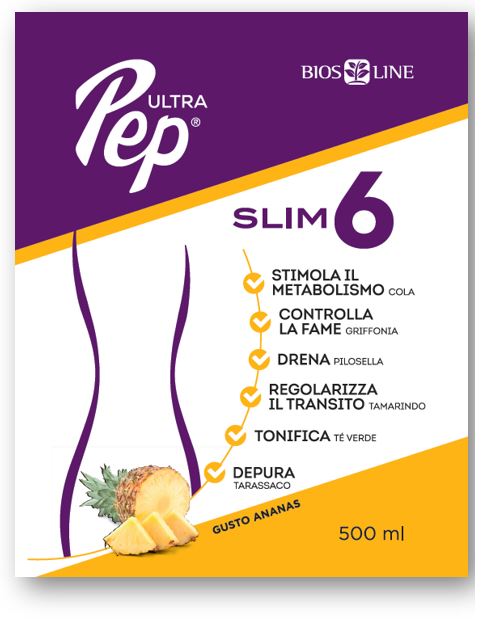 ULTRA PEP SLIM 6 ANANAS 500 ML CON EDULCORANTE - Farmacia Puddu Baire S.r.l.