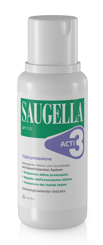 SAUGELLA ACTI3 DETERGENTE INTIMO 250 ML - Farmacia Puddu Baire S.r.l.