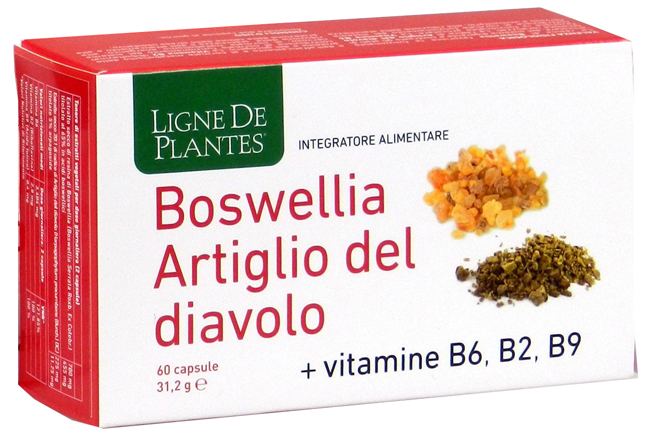 BOSWELLIA ARTIGLIO DIAVOLO VITAMINE B2 B6 B9 60 CAPSULE - Farmacia Puddu Baire S.r.l.