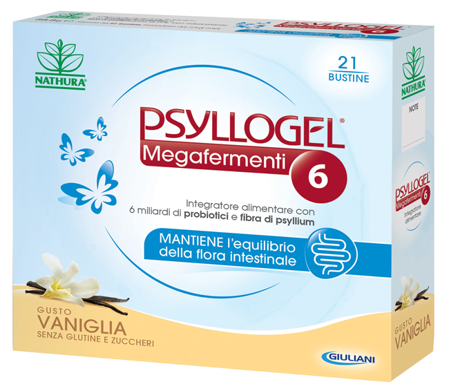 PSYLLOGEL MEGAFERMENTI 6 VANIGLIA 21 BUSTINE - Farmacia Puddu Baire S.r.l.