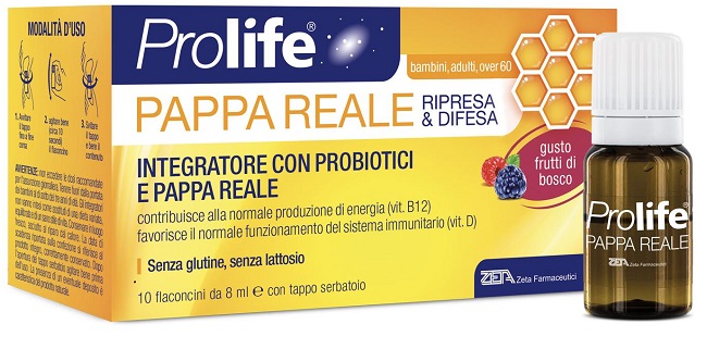 PROLIFE PAPPA REALE 10 FLACONI DA 8 ML - Farmacia Puddu Baire S.r.l.