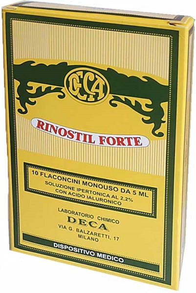 RINOSTIL FORTE SOLUZIONE IPERTONICA 10 FLACONCINI MONOUSO DA 5 ML - Farmacia Puddu Baire S.r.l.