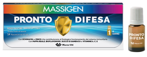 MASSIGEN PRONTO DIFESA 14 FLACONI X 10 ML - Farmacia Puddu Baire S.r.l.