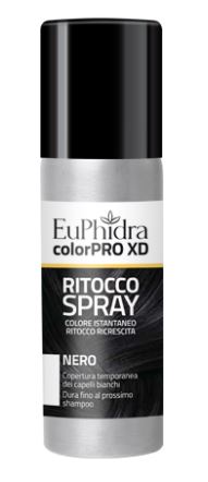 EUPHIDRA COLORPRO XD TINTURA RITOCCO SPRAY CAPELLI NERO 75 ML - Farmacia Puddu Baire S.r.l.