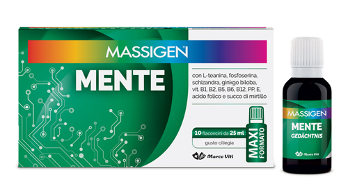 MASSIGEN MENTE 10 FLACONI DA 25 ML - Farmacia Puddu Baire S.r.l.