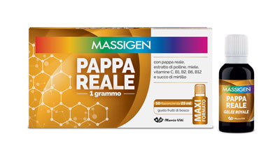 MASSIGEN PAPPA REALE 10 FLACONI DA 25 ML - Farmacia Puddu Baire S.r.l.