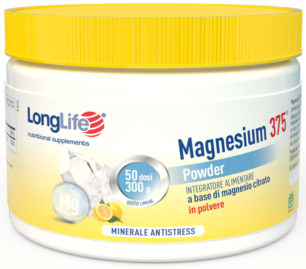 LONGLIFE MAGNESIUM 375 POWDER 300 G - Farmacia Puddu Baire S.r.l.