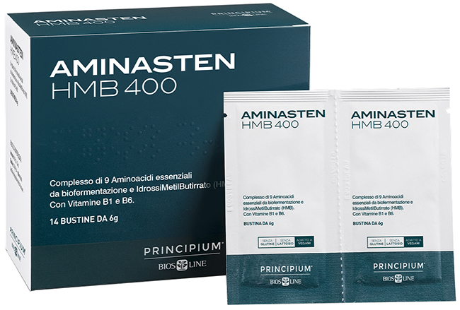 PRINCIPIUM AMINASTEN HMB400 14 BUSTINE 6 G - Farmacia Puddu Baire S.r.l.