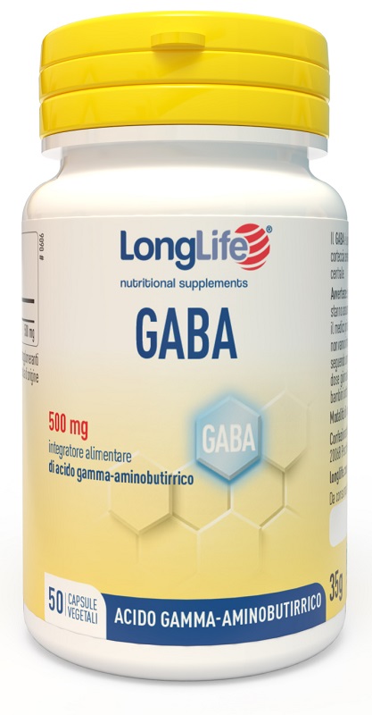 LONGLIFE GABA 500MG 50 CAPSULE - Farmacia Puddu Baire S.r.l.