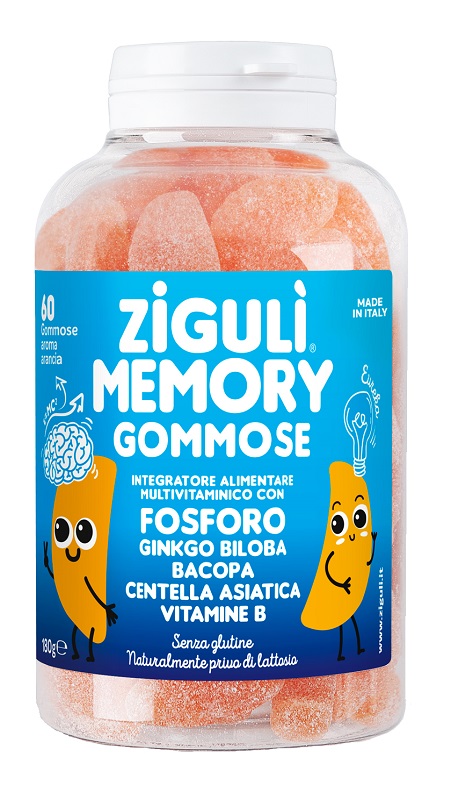 ZIGULI MEMORY ARANCIA 60 GOMMOSE - Farmacia Puddu Baire S.r.l.