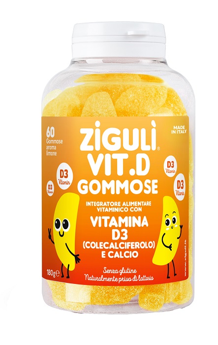 ZIGULI VIT D LIMONE 60 GOMMOSE - Farmacia Puddu Baire S.r.l.