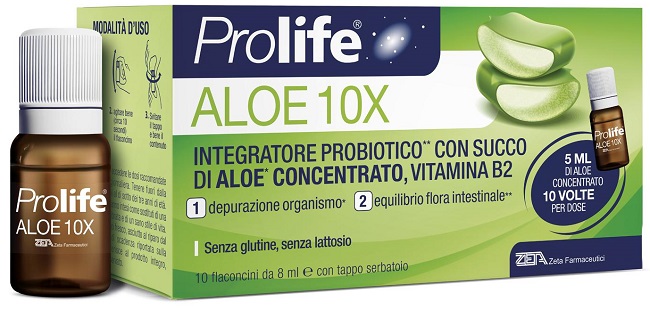 PROLIFE ALOE 10 FLACONI X 8 ML - Farmacia Puddu Baire S.r.l.