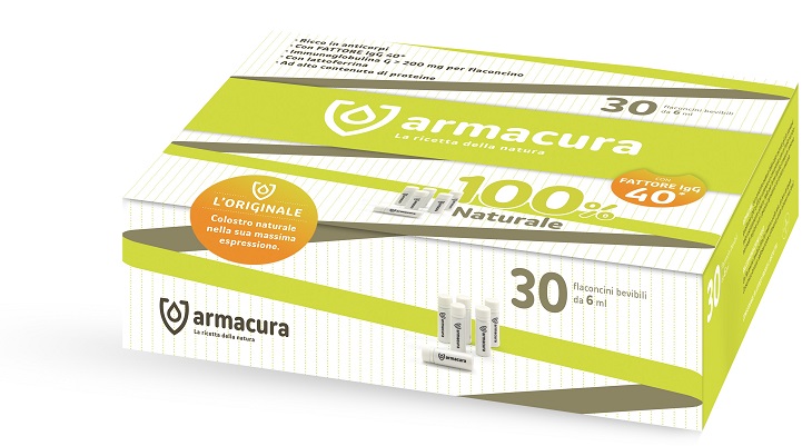 ARMACURA COLOSTRO 100% 30 FLACONCINI BEVIBILI - Farmacia Puddu Baire S.r.l.
