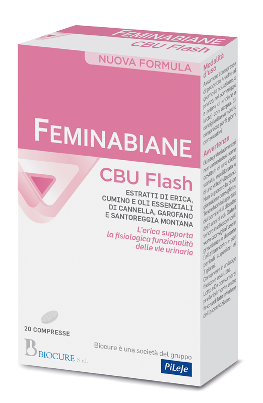 FEMINABIANE CBU FLASH 20 COMPRESSE NUOVA FORMULA - Farmacia Puddu Baire S.r.l.