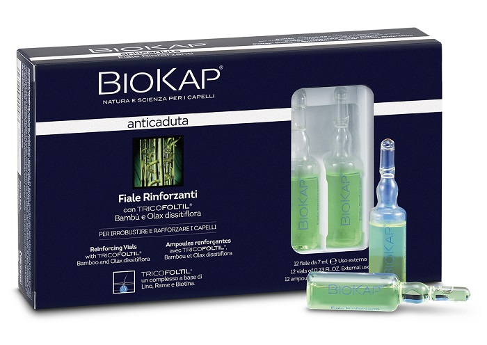 BIOKAP FIALE RINFORZANTI ANTICADUTA CON TRICOLTIL 12 PEZZI DA 7 ML NEW - Farmacia Puddu Baire S.r.l.