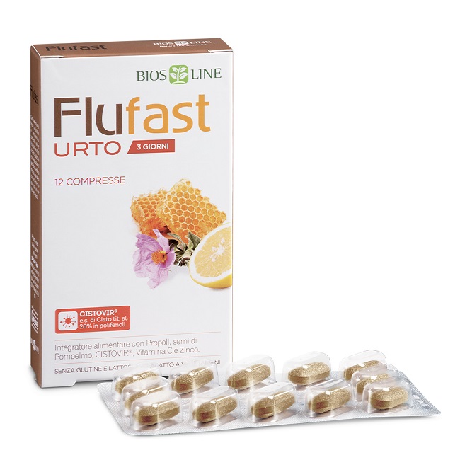 APIX PROPOLI FLUFAST URTO 3 GIORNI 12 COMPRESSE BIOSLINE - Farmacia Puddu Baire S.r.l.