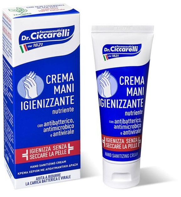 CICCARELLI CREMA MANI IGIENIZZANTE 75 ML - Farmacia Puddu Baire S.r.l.