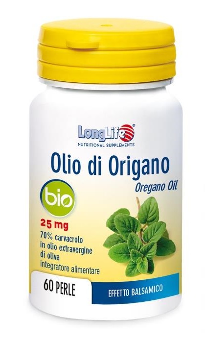 LONGLIFE OLIO ORIGANO BIO 60 PERLE DI GELATINA - Farmacia Puddu Baire S.r.l.