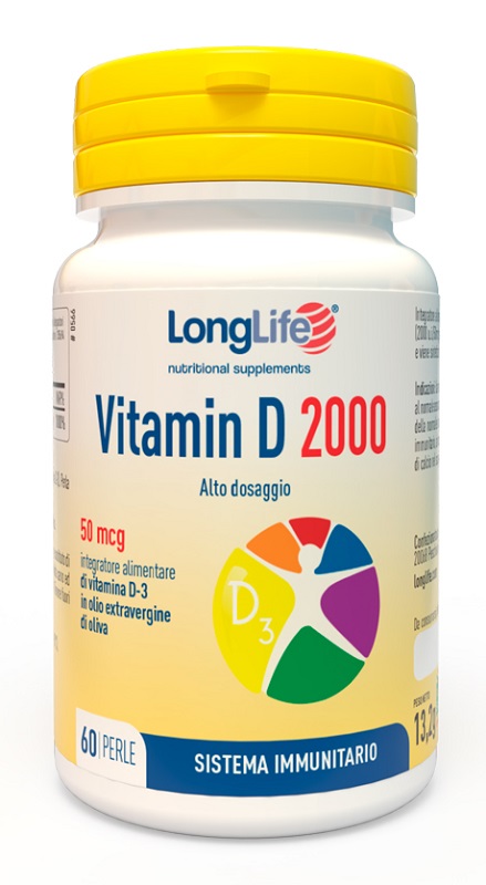 LONGLIFE VITAMIN D 2000 UI 60 PERLE - Farmacia Puddu Baire S.r.l.