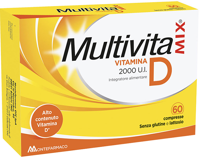 MULTIVITAMIX VITAMINA D 2000 UI 60 COMPRESSE - Farmacia Puddu Baire S.r.l.