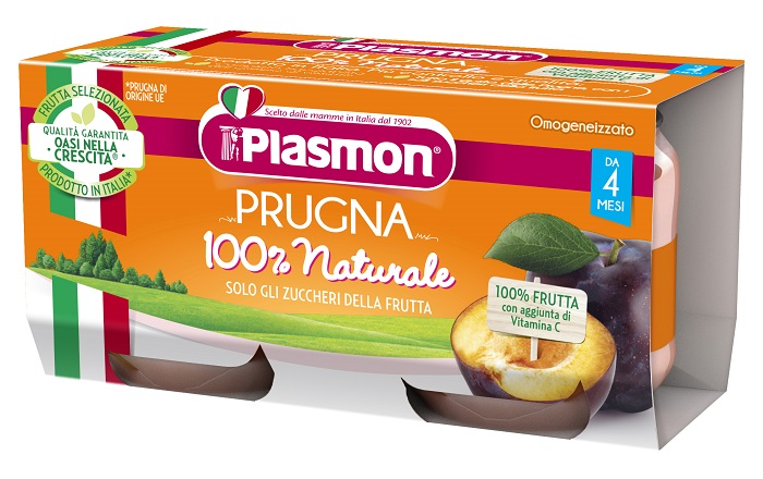 PLASMON OMOGENEIZZATO PRUGNA 2 X 80 G - Farmacia Puddu Baire S.r.l.