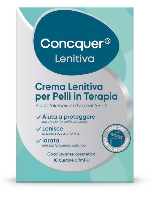 CONCQUER CREMA LENITIVA 10 BUSTINE DA 7 ML - Farmacia Puddu Baire S.r.l.