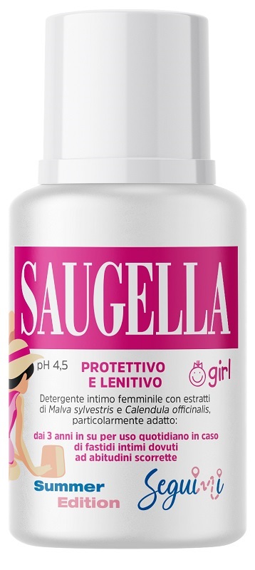 SAUGELLA GIRL PROTETTIVO E LENITIVO DETERGENTE INTIMO 100 ML - Farmacia Puddu Baire S.r.l.